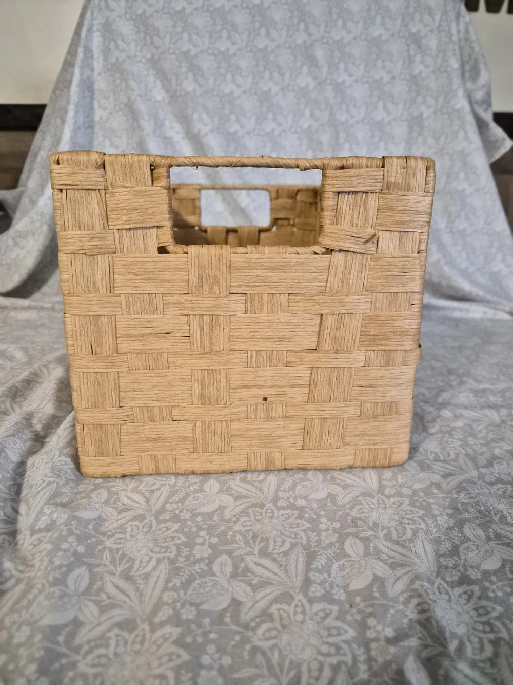 Woven Natural Storage Basket - Neutral Tan